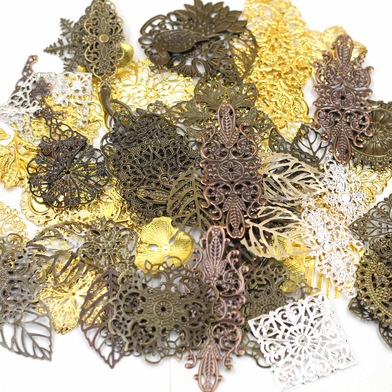Craft Embellishments - Conectores de adornos, envolturas de filigrana