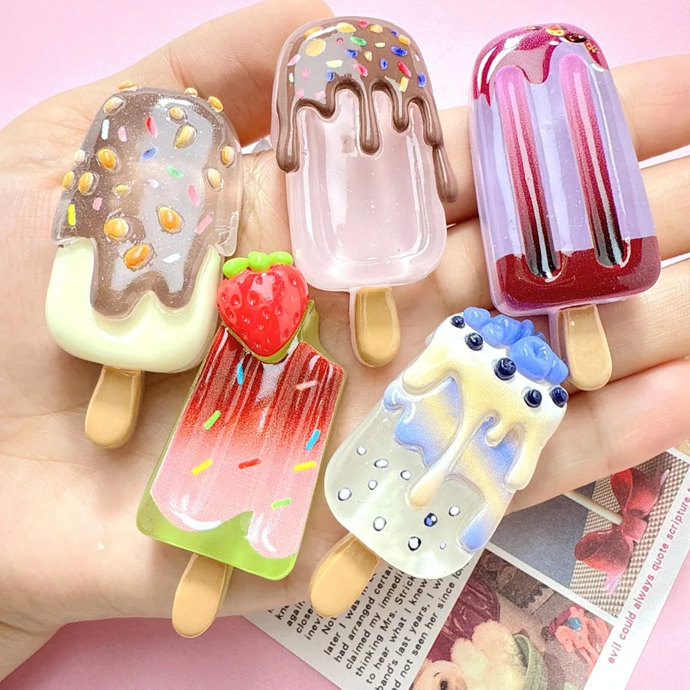 Christmas Craft Embellishment - Cabujones de resina transparentes que brillan