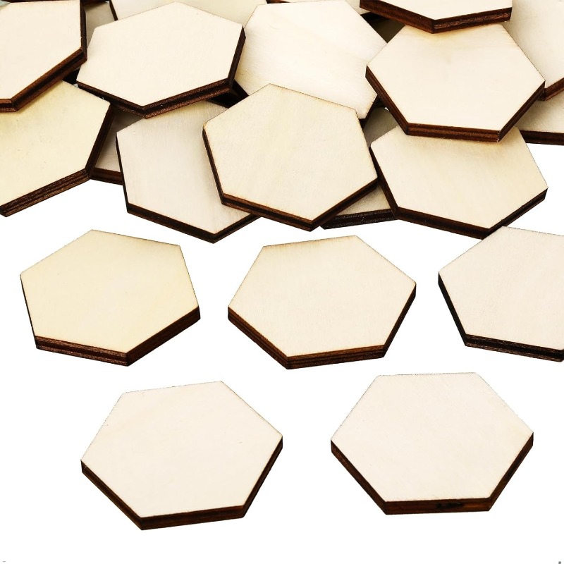 Craft Embellishments - 50 Uds. De piezas hexagonales de