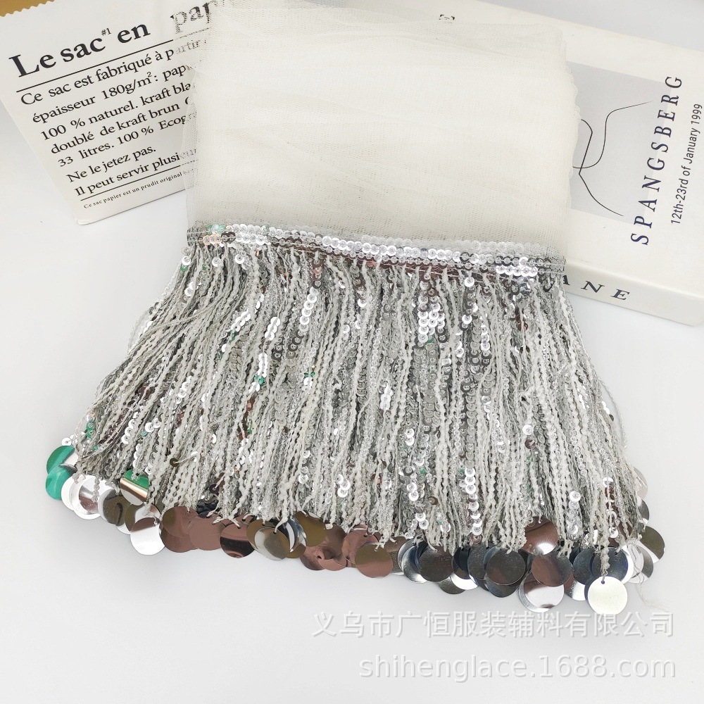 10 Yardas de Lentejuelas con B - Fringe Ribbon Sewing reseña y precio