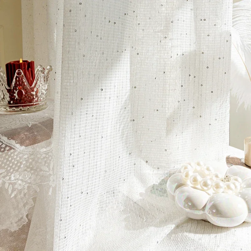 Cortinas transparentes frances - Sequin Fabric Panel reseña y precio