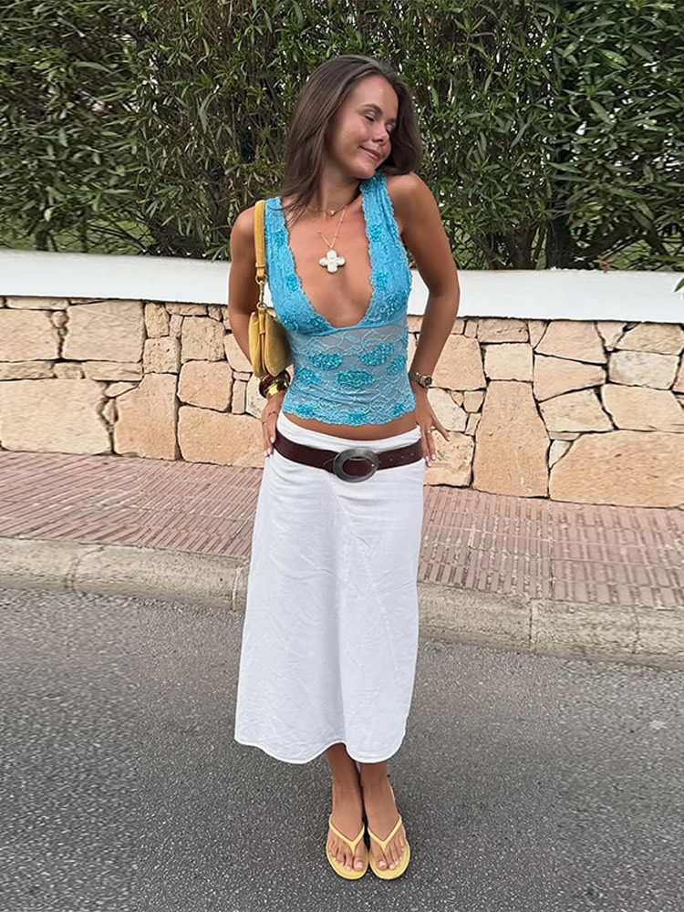 Conjunto de Verano 2026 para M - Elastic Lace Trim reseña y precio