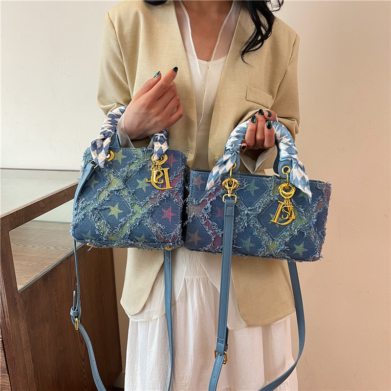 Y2K Nuevo bolso de mano Denim  - Craft Embellishment Storage reseña y precio