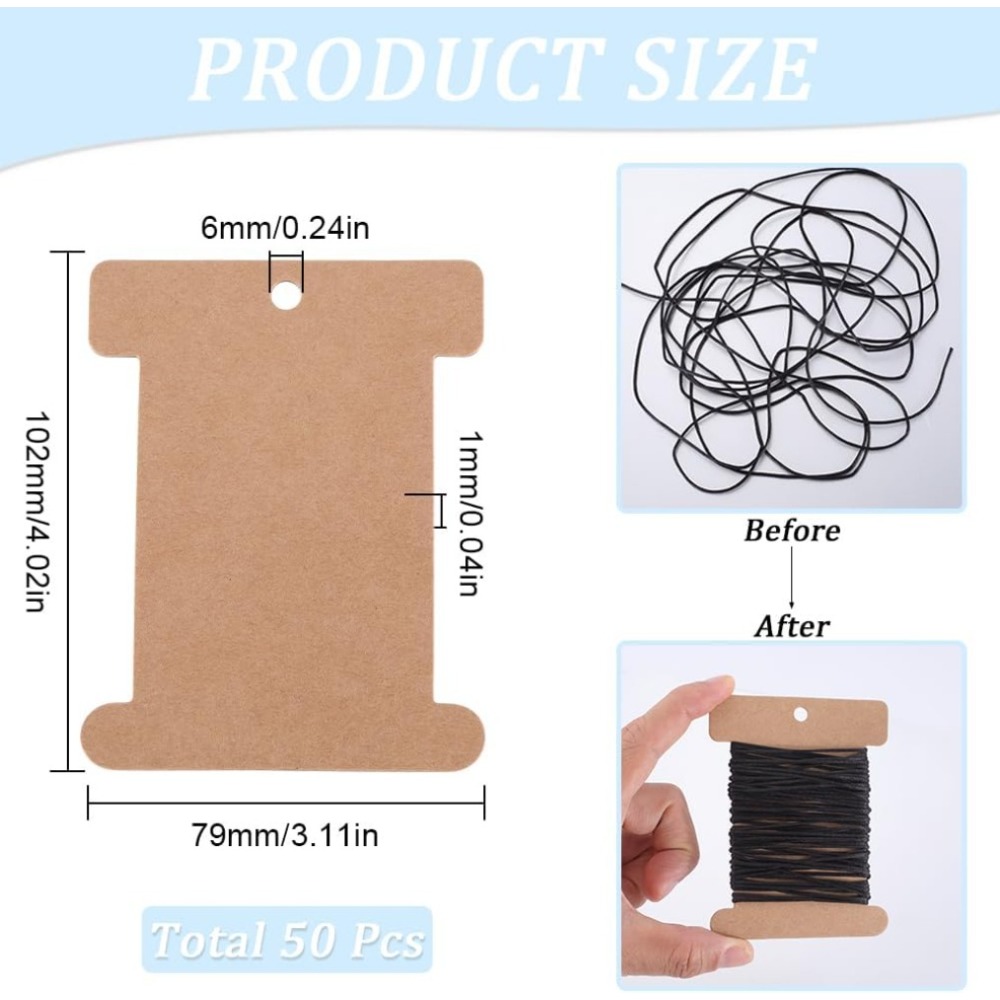 Bobina de cartón de 50 Uds., b - Organza Ribbon Spool reseña y precio