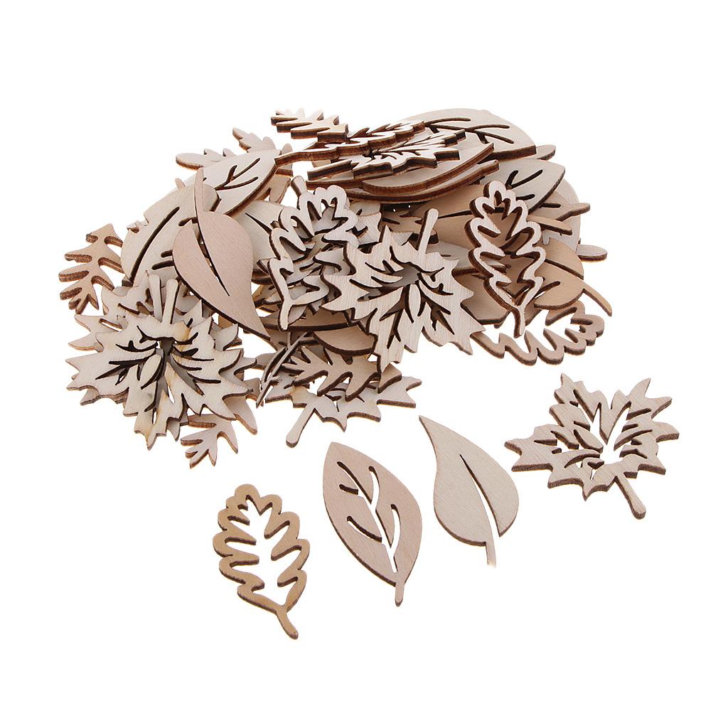 Adornos de hojas de madera par - Christmas Craft Embellishment reseña y precio