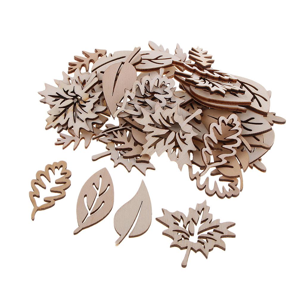 Adornos de hojas de madera par - Christmas Craft Embellishment reseña y precio