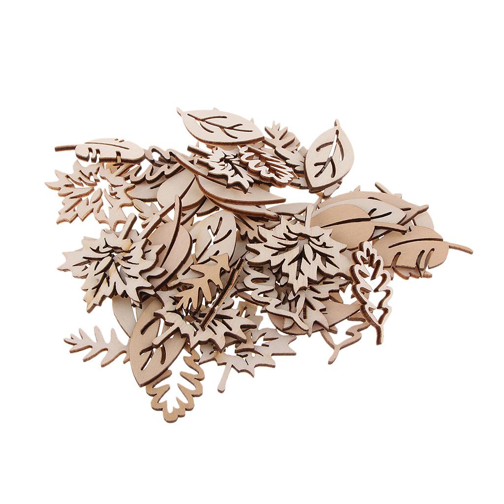 Adornos de hojas de madera par - Christmas Craft Embellishment reseña y precio
