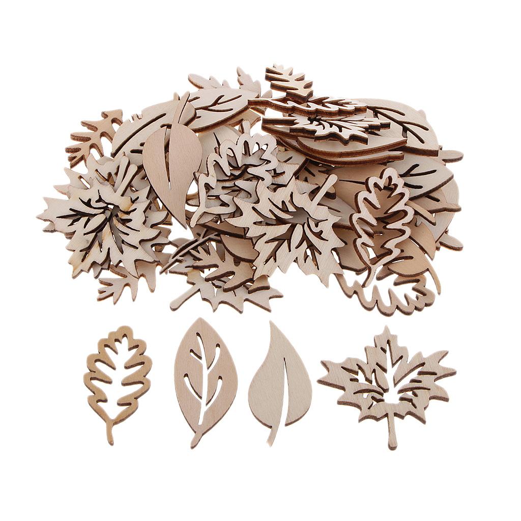 Adornos de hojas de madera par - Christmas Craft Embellishment reseña y precio