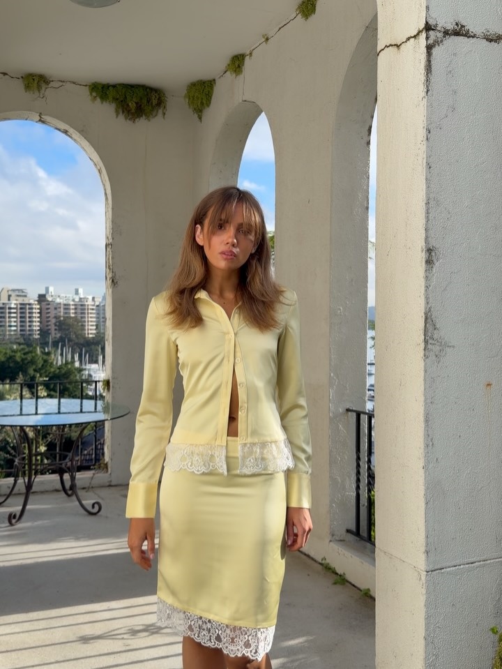 Conjunto de dos piezas con rib - Elastic Lace Trim reseña y precio