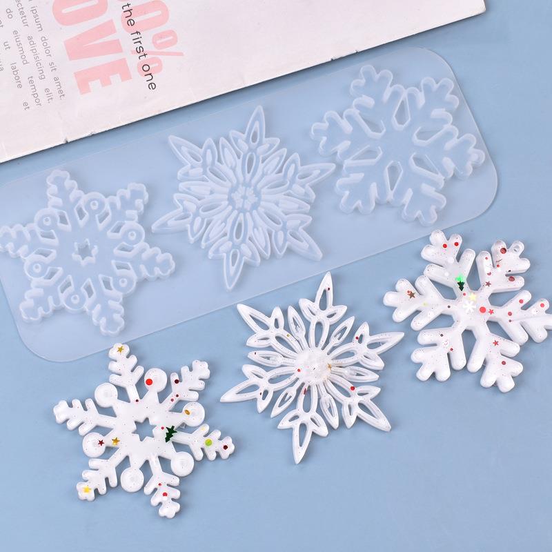 Adorno de copo de nieve hueco  - Christmas Craft Embellishment reseña y precio