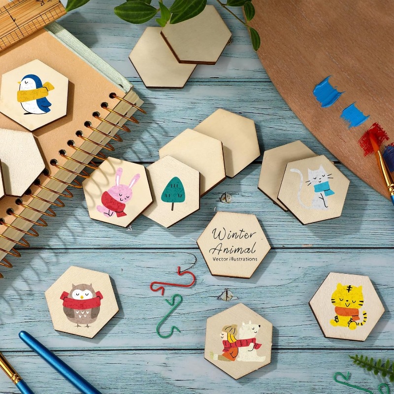 50 Uds. De piezas hexagonales  - Craft Embellishments reseña y precio