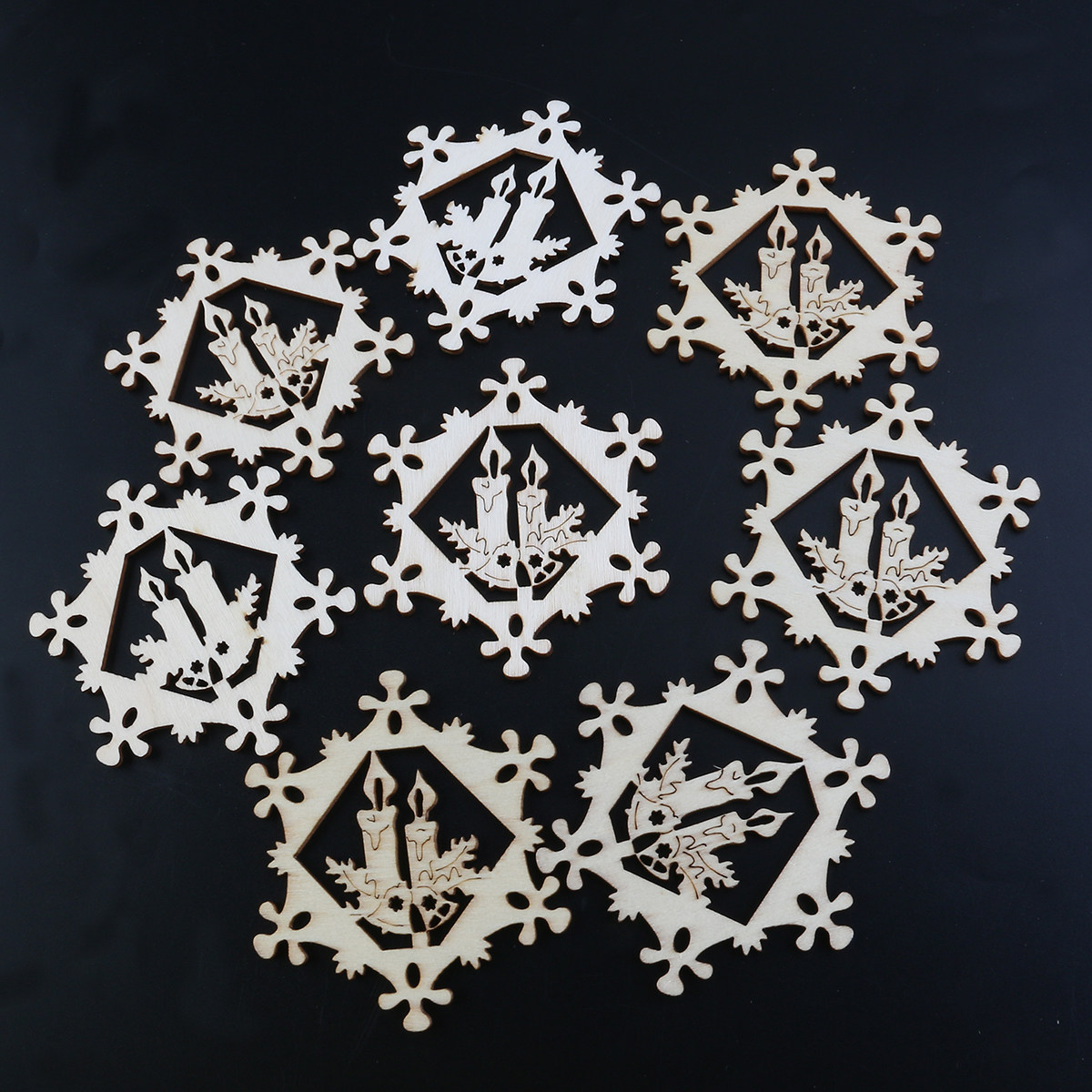 10 piezas de adornos navideños - Christmas Craft Embellishment reseña y precio
