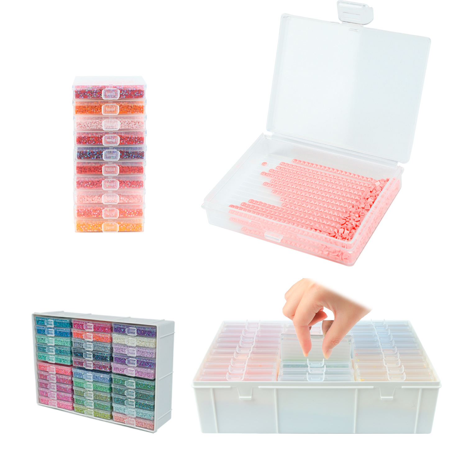 Juego de bandejas para pintura - Craft Embellishment Storage reseña y precio