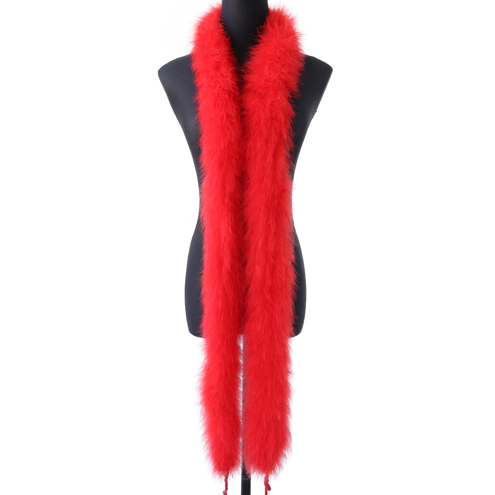 Boa de Plumas de Marabú Rojas  - Feather Trim Marabou reseña y precio