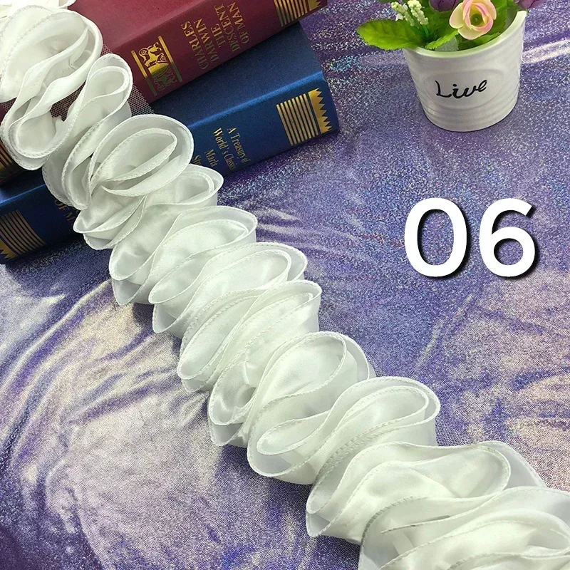 Adorno plisado con volantes de - Fringe Ribbon Sewing reseña y precio