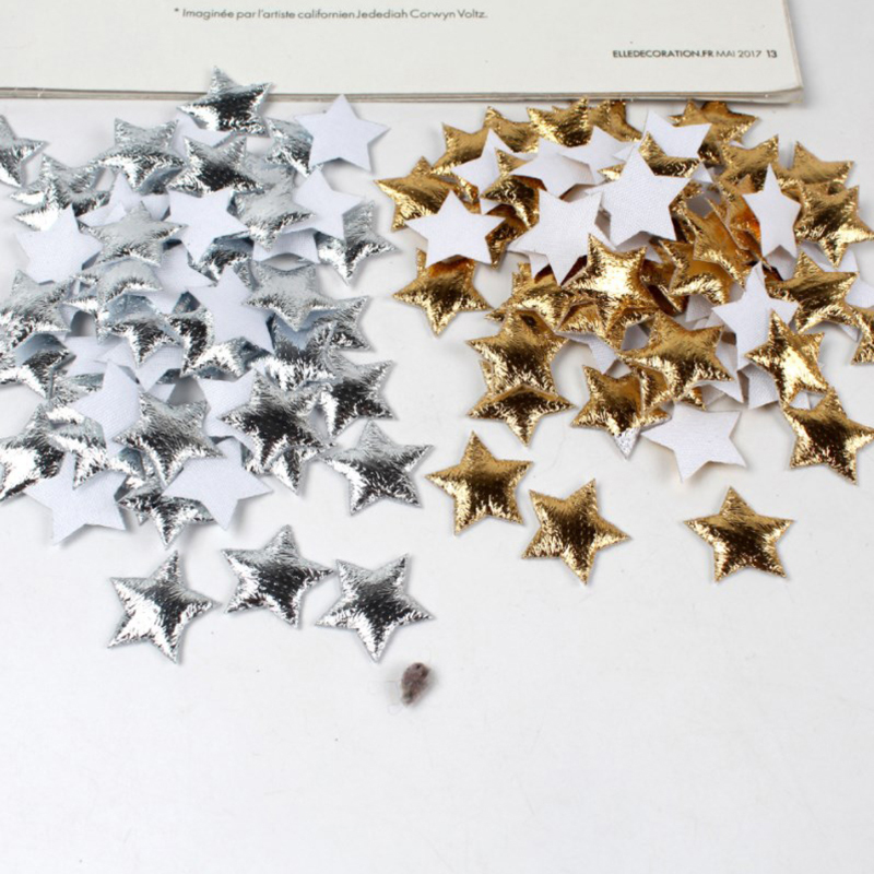 100 Uds. Estrellas doradas/pla - Christmas Craft Embellishment reseña y precio